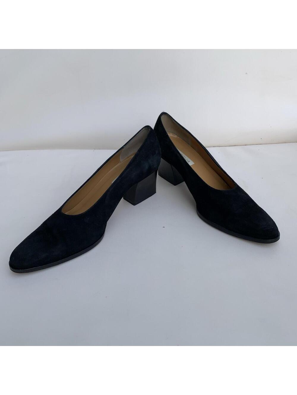 Vintage Ann Taylor Black Shoes Pumps Heels Sz 7.5 Womens True to size - Picture 6 of 11